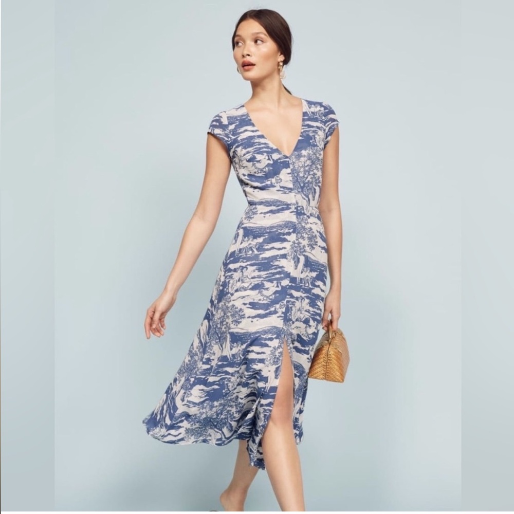 Reformation Wellfleet Dress in Naked Lunch size 2